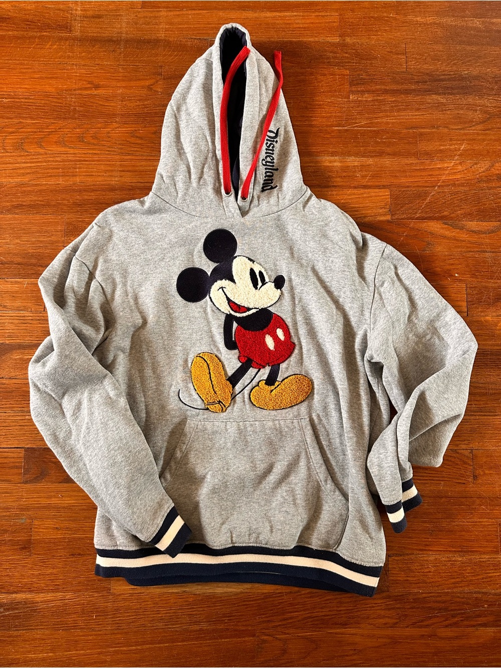 Disney Women’s Gray Mickey Mouse Hooded Sweatshirt